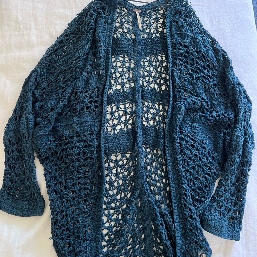 Free People Crochet Cardigan
